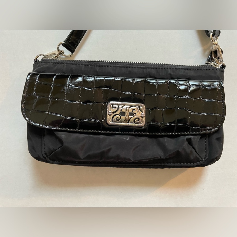 Brighton Nylon/Croc Crossbody